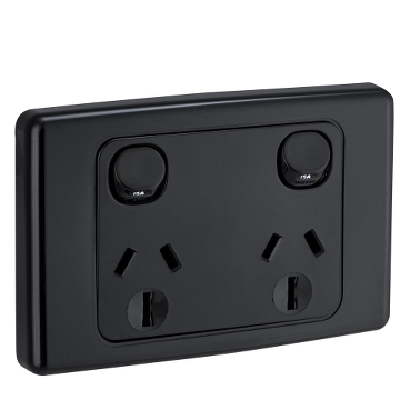 SWITCHED SOCKET TWIN 15A 250V
