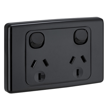 SWITCHED SOCKET TWIN 10A 250V