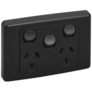 SWITCHED SOCKET TWIN 10A REMOVABLE EXTRA SWITCH