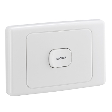 2000 Series, Switch Mechanism, 250V 32A Double Pole Horizontal Marked COOKER
