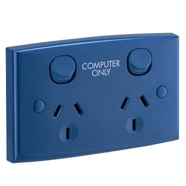 Standard Series, Switched Socket, Twin P/Prt "Comp Only"