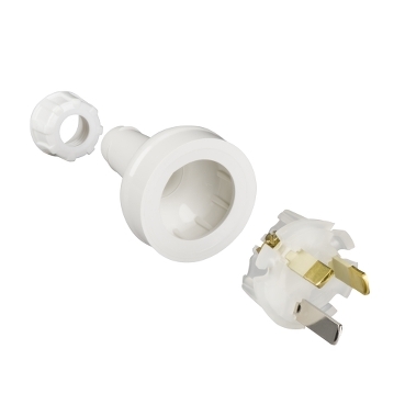 Rewireable Plugs, PVC 10A Suit 0.75/1mm² Ordinary Duty Flex