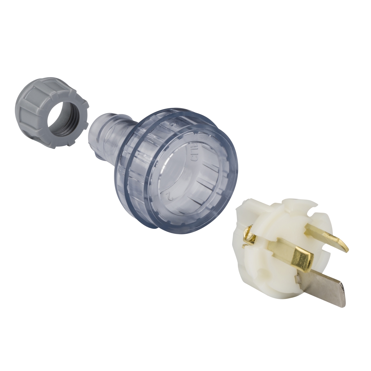 Rewireable Plugs, PVC 15A suit 1.5mm² heavy duty flex