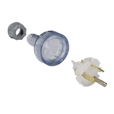 Standard Series, Plug, Flexible, Straight, 3 PIN, Round Earth PIN, 10A, 250V