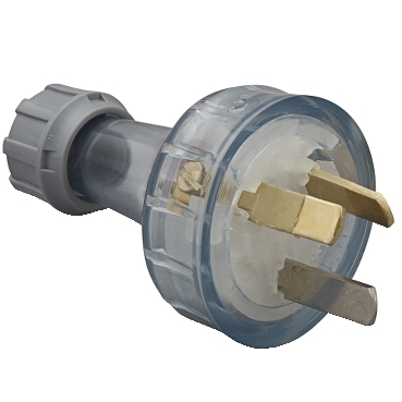 Standard Series, Plug, Flexible, Straight, 3 PIN, 10A, 250V, Neon