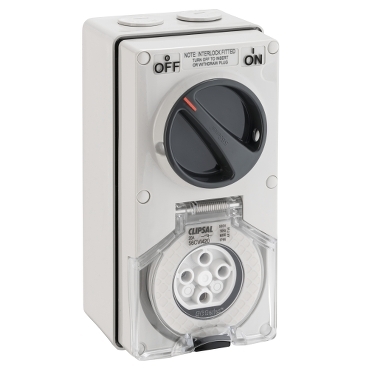Clipsal - 56 Series, Socket Switched Interlocked
