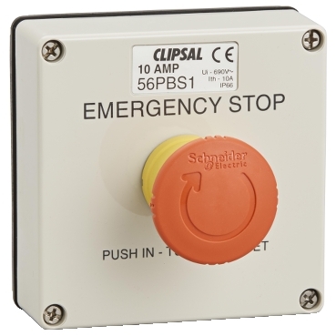 Clipsal - 56 Series, Control Station, IP66 1Xem Stop Less Enclosure