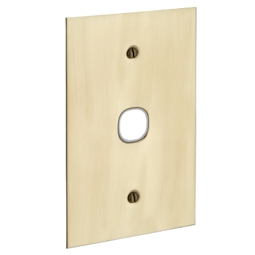 Metal Plate, Switch Grid Plate And Cover, 1 Gang, BBSL Style, Less Mechanism, Over Size