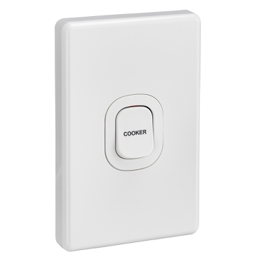 Classic C2000 Series, Switch Mechanism, 250V 32A Double Pole Vertical Marked COOKER