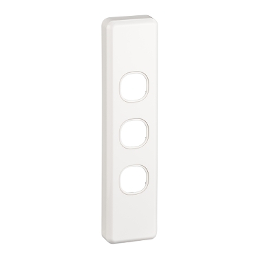 C2000 Series, Grid Plate And Cover Switch, Less Mechanism, Architrave, 3-gang