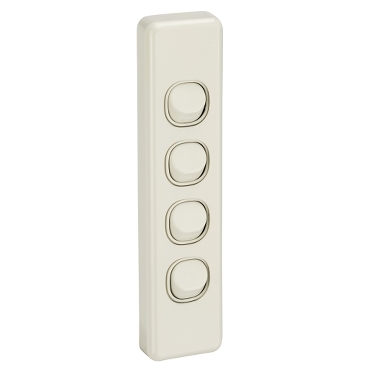 SWITCH 4 GANG ARCHITRAVE 10A 250V