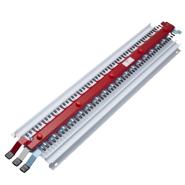 Acti9, MSC Chassis 3PH, 400A, 18mm For IC60 MCB & RCBO, 108 Poles, Dual Feed