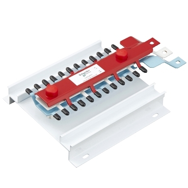 Acti9, MSC Chassis 3PH, 400A, 18mm For IC60 MCB & RCBO, 12 Poles, Dual Feed