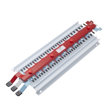 Acti9, MSC Chassis 3PH, 400A, Hybrid 18/27mm For MCB & RCBO 60 Poles, Dual Feed