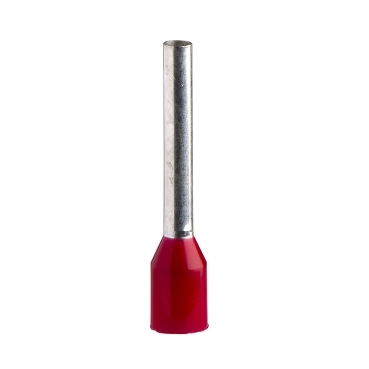 Érvéghüvely 1,0 mm2 NFC 10x100db blisteres kiszerelésben piros L=16,8mm DZ5CE010L12