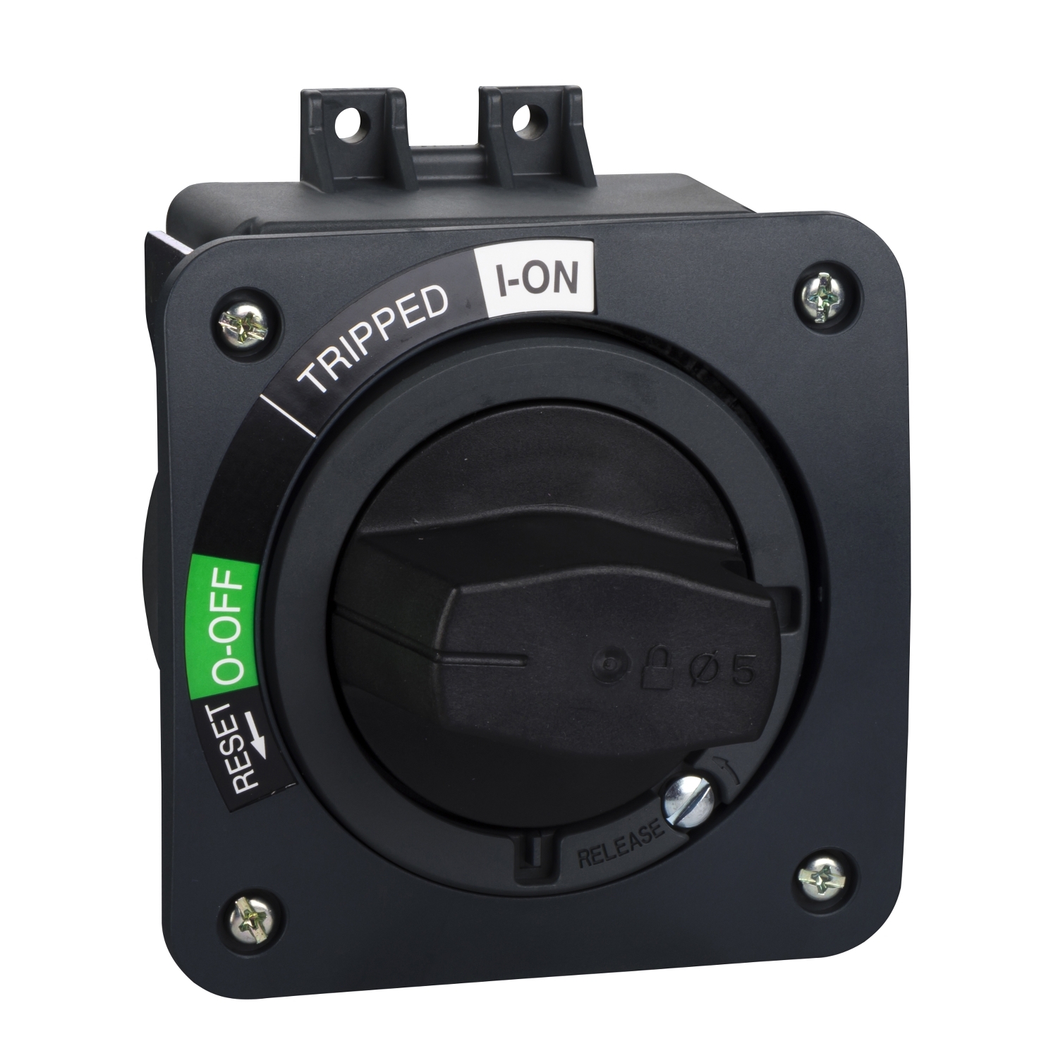 direct rotary handle， EasyPact EZC100， EasyPact CVS100BS， black handle， black front plate