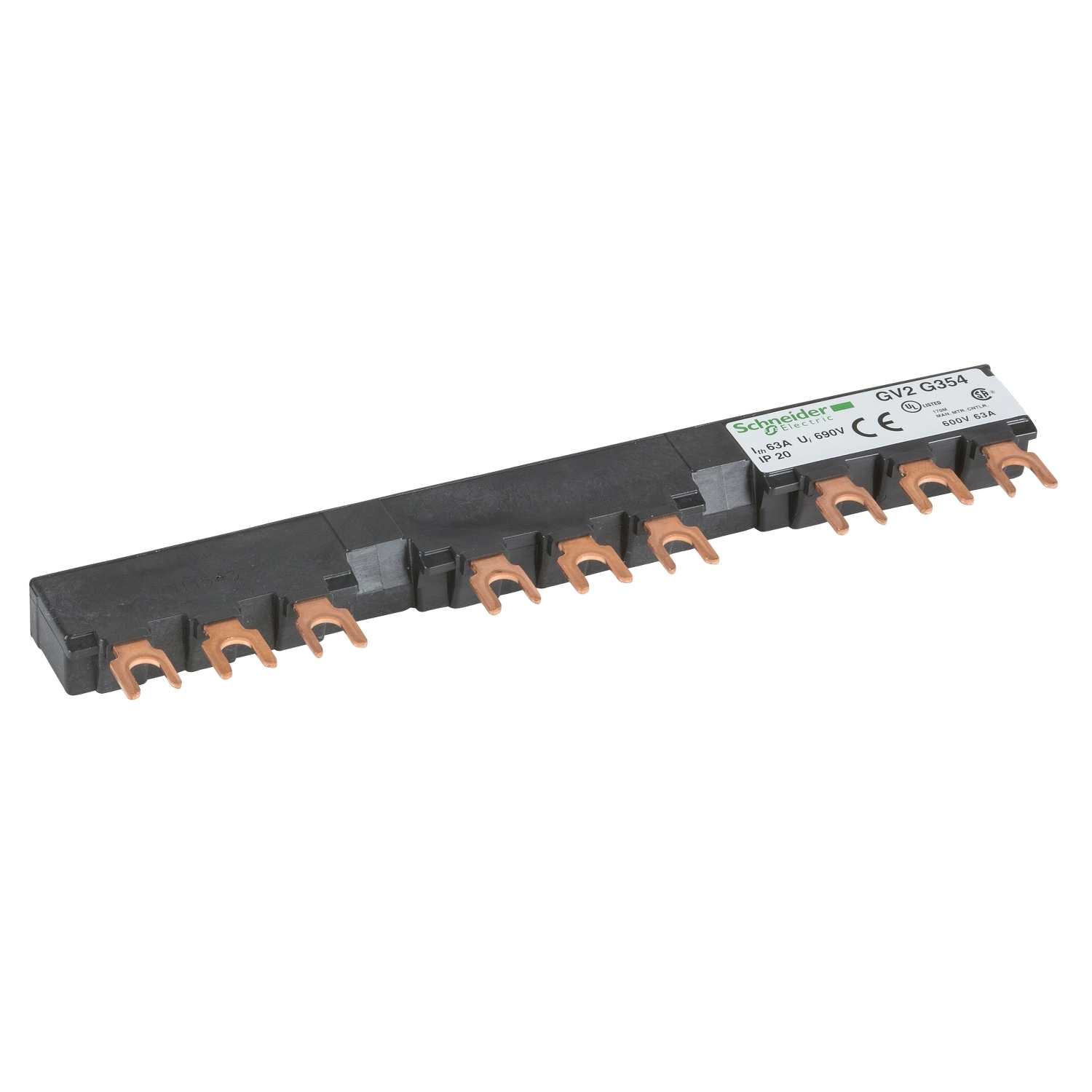 Linergy FT, Comb busbar, 63 A, 3 tap-offs, 54 mm pitch