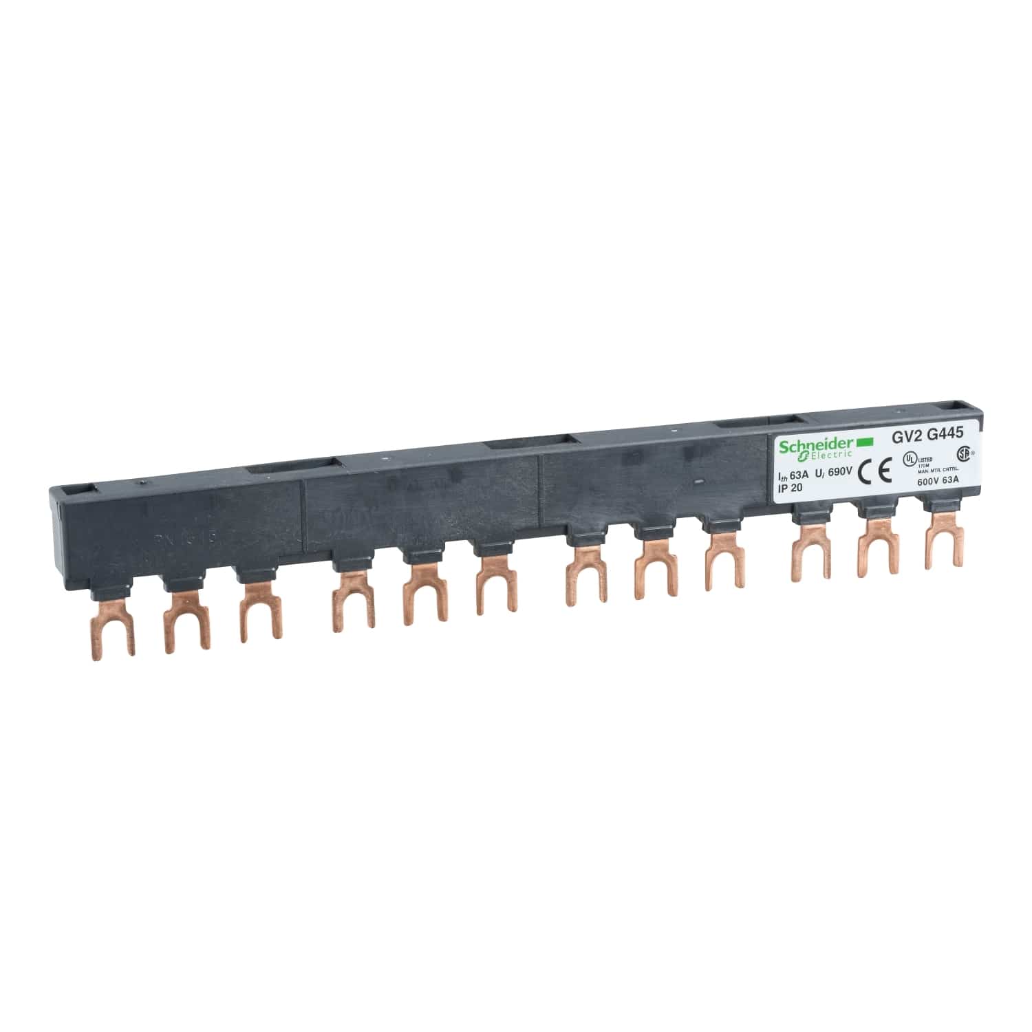 Linergy FT, Comb busbar, 63 A, 4 tap-offs, 45 mm pitch