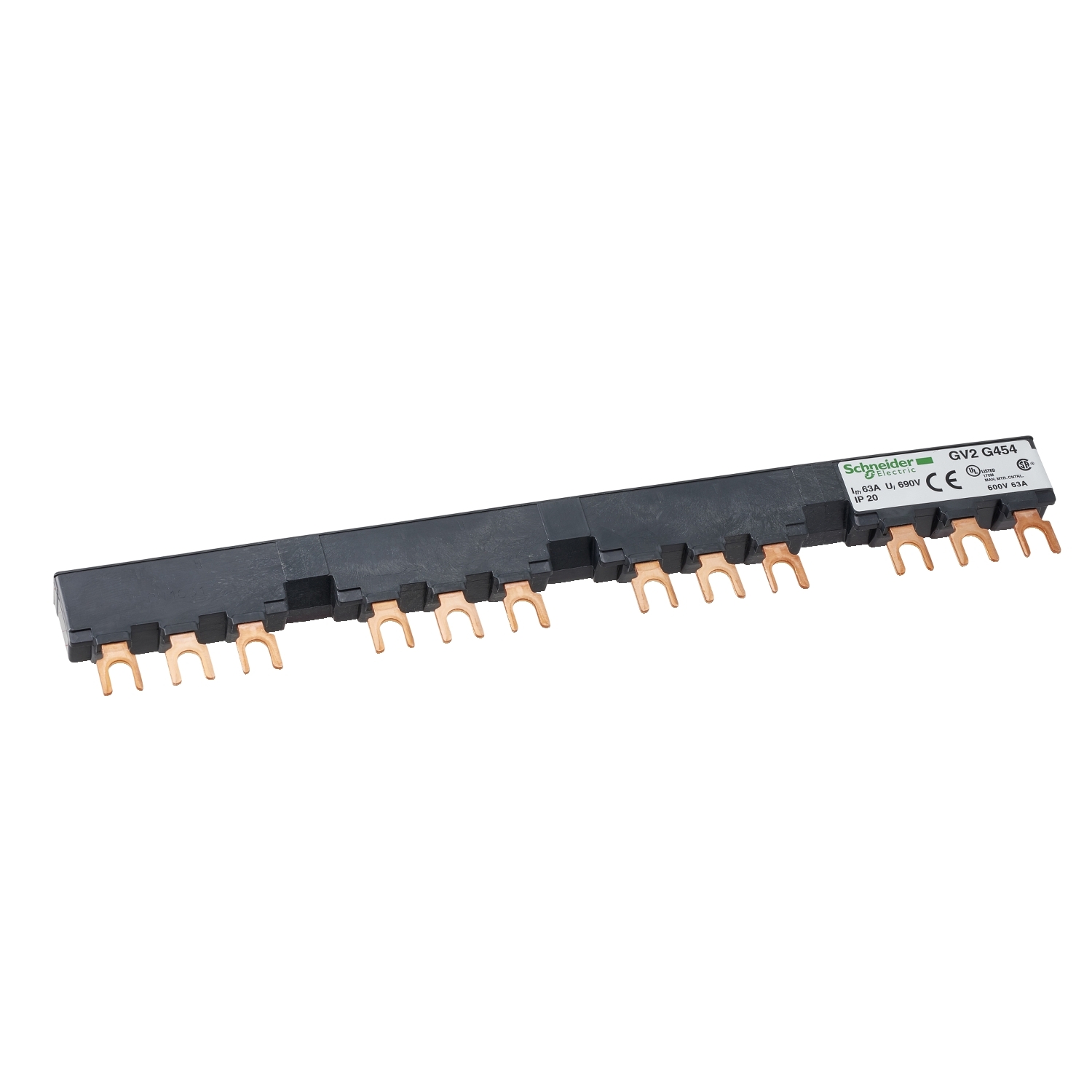 Linergy FT, Comb busbar, 63 A, 4 tap-offs, 54 mm pitch
