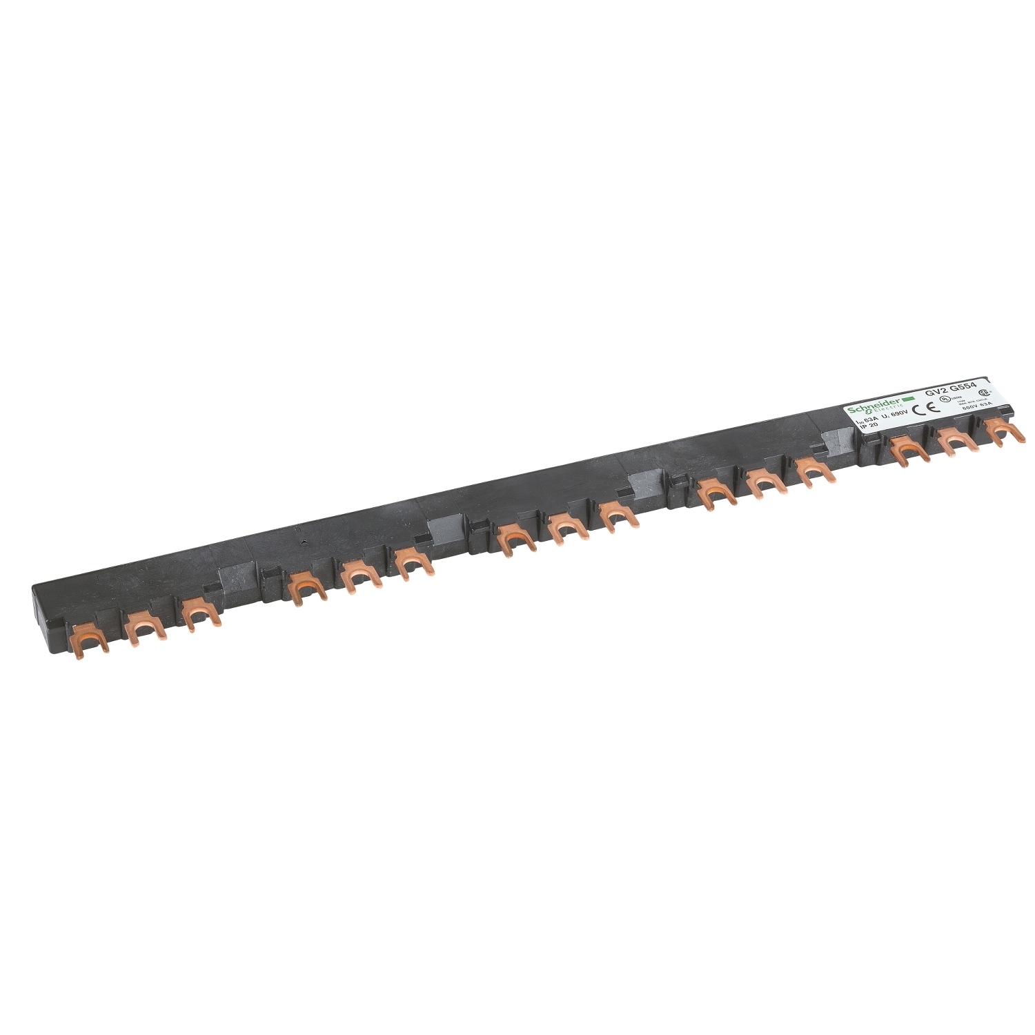 Linergy FT, Comb busbar, 63 A, 5 tap-offs, 54 mm pitch
