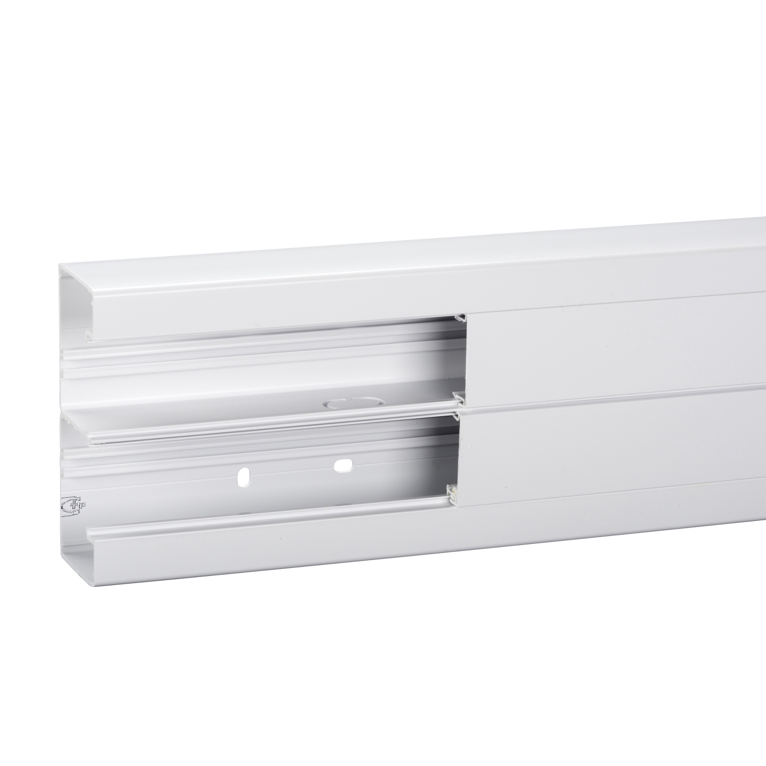 Parapetcsatorna 140mm x 55mm 3000mm kezeletlen műanyag fényesfehér fedéllel OptiLine 45 Schneider