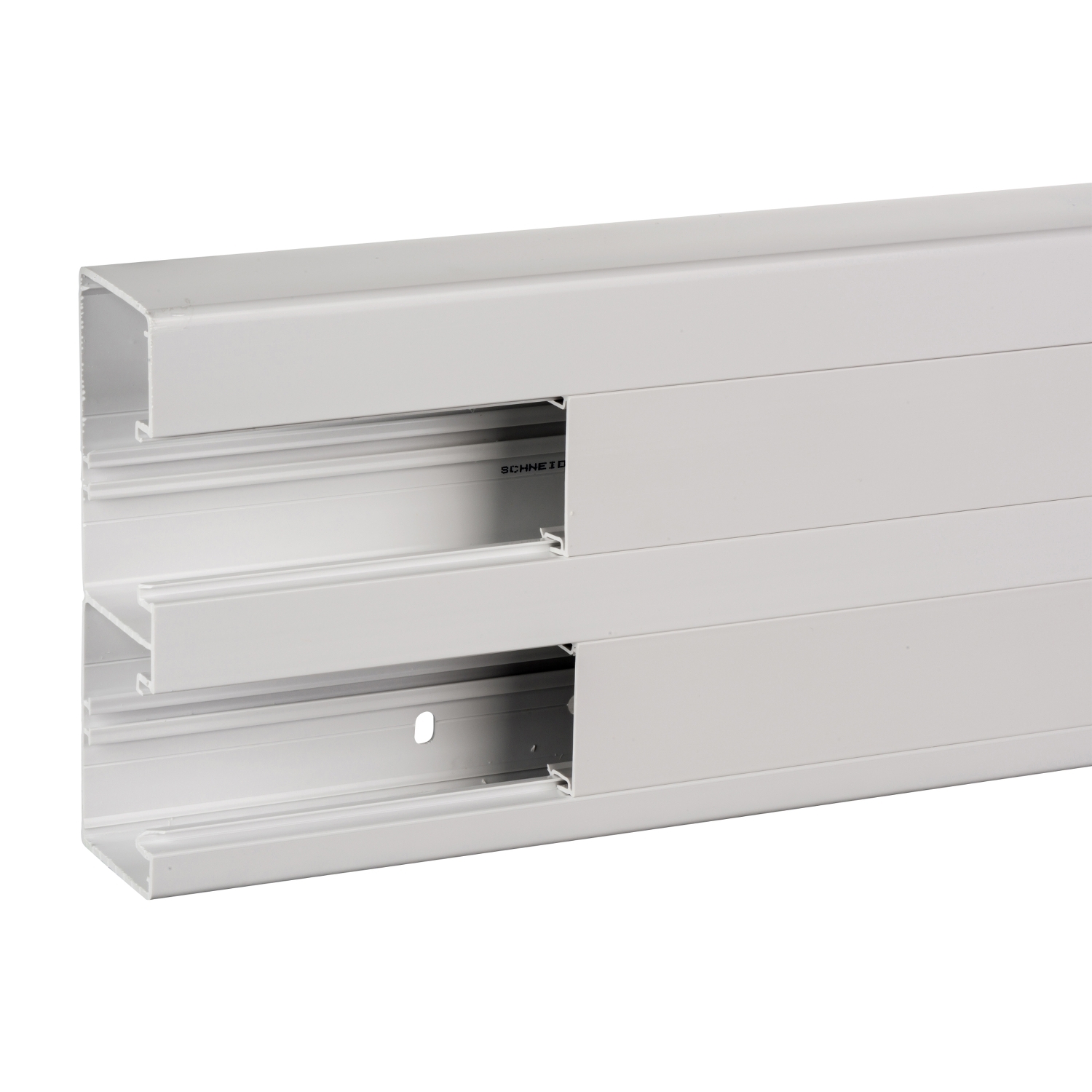 Parapetcsatorna 165mm x 55mm 2000mm kezeletlen műanyag fényesfehér fedéllel OptiLine 45 Schneider