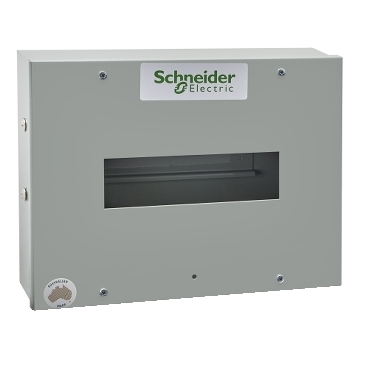IP40 metal load center, up to 100A, flush or surface mounted.