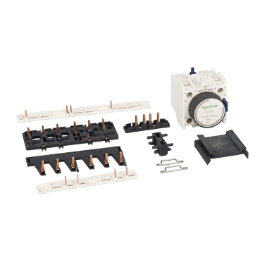 TeSys D, Kit For Star Delta Starter Assembly Of For 2 X Contactors LC1D25-D38 And Star LC1D09-D18, With Timer Block