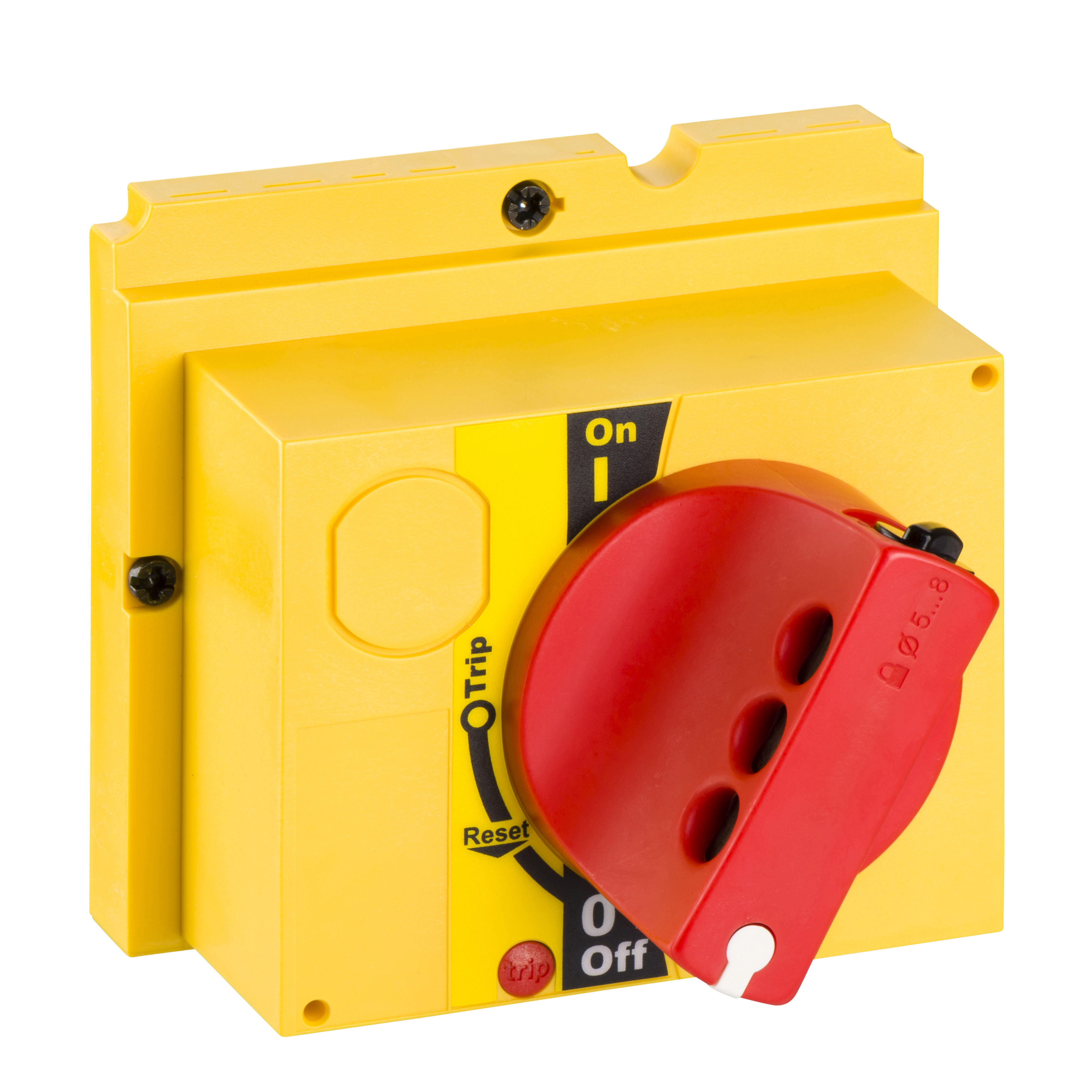 Direct rotary handle, ComPact NSX 100/160/250, red handle/yellow front, IP40