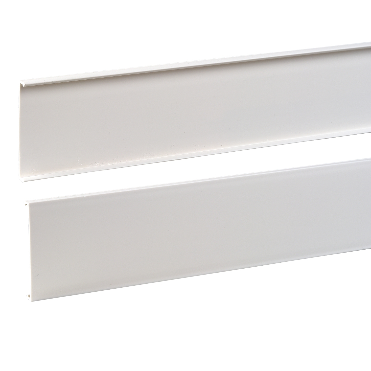 Parapetcsatorna fedél 9mm x 2000mm fényesfehér műanyag kezeletlen halogénmentes Ultra Schneider