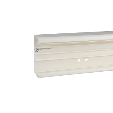 Szerelvénybeépítő-csatorna 101mm x 34mm 2000mm kezeletlen műanyag fényesfehér Ultra Schneider