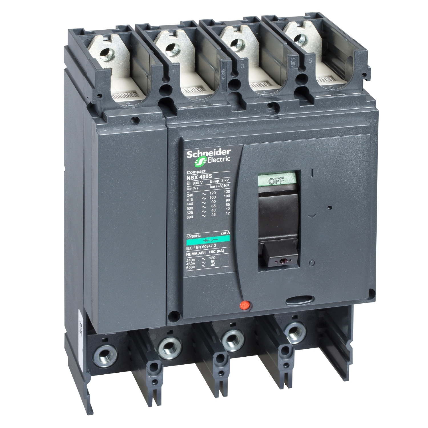 Action Schneider Avis LV432408 - circuit breaker basic frame, ComPact NSX400N, 50 kA at 415