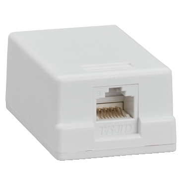 Clipsal Actassi, Surface Mount Block, Category 6 UTP, 1 Port