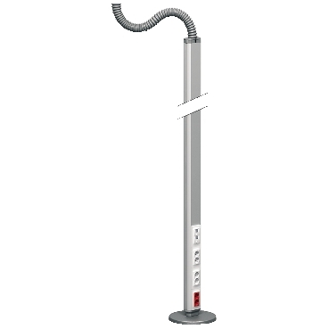 OptiLine 70 Pole free-standing and movable one sided. Altira wiring device, side-earthed (schucko)