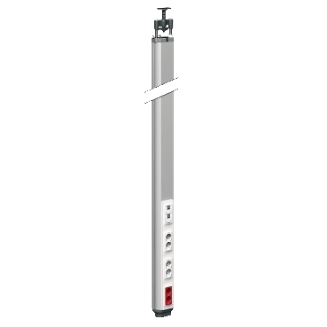 OptiLine 70 Pole, free-standing, tension-mounted. One-sided. Altira wiring device, side-earthed (schucko)