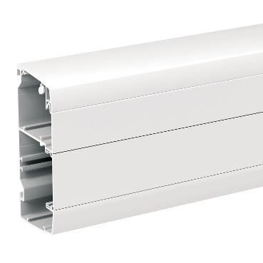 OptiLine 50. Plastic Trunking base 140 mm + Top cover. With 50 mm front in lower compartment