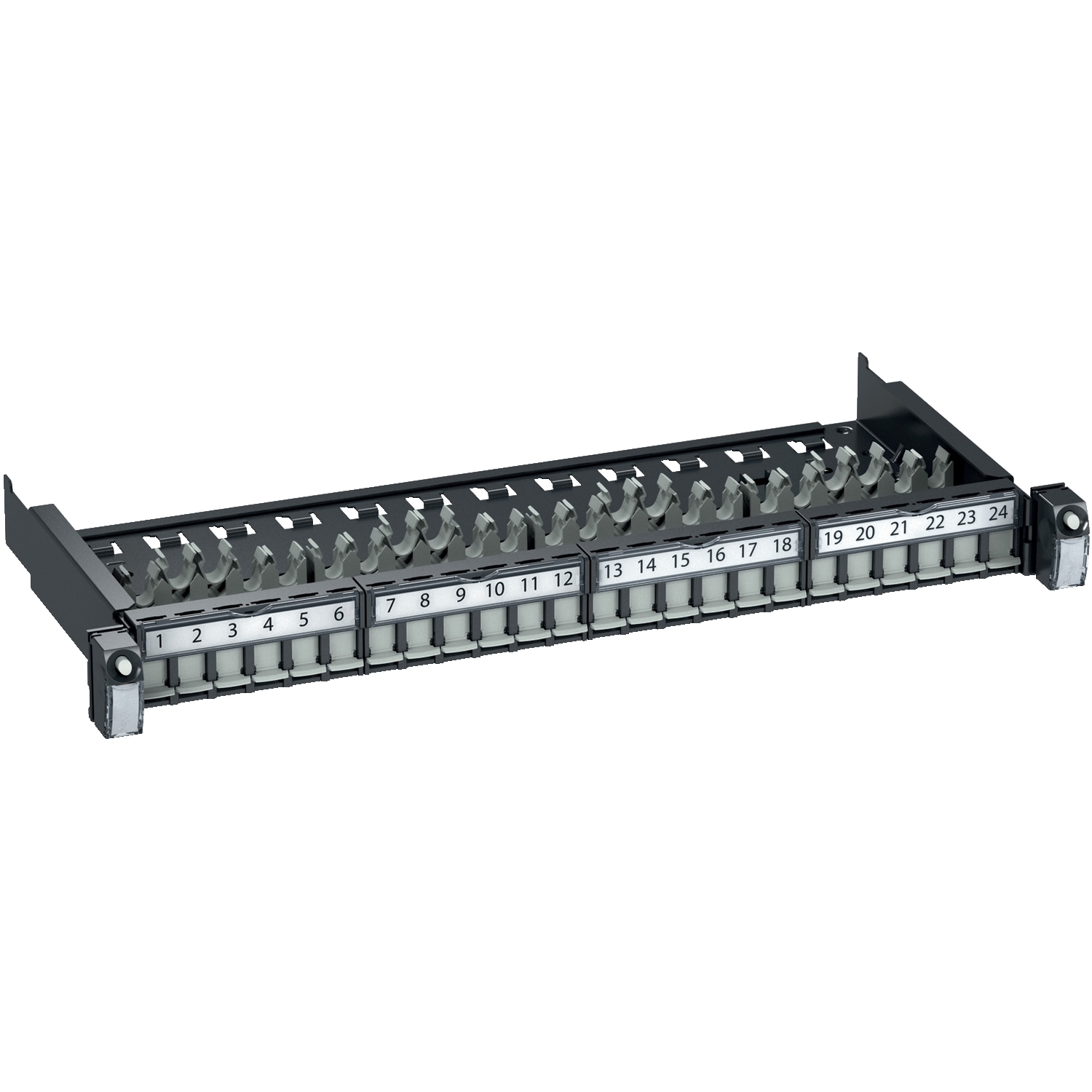 Actassi 19-C Patch Panel Sliding Evo 19" 1U 24pt S-OneDPM FTP/STP Empty