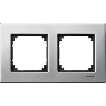 M-Elegance keret platina 2-es vízszintes és függőleges fém platina kezeletlen fényes Schneider