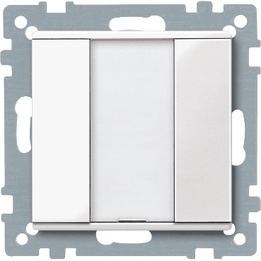 Merten-KNX 1-es nyomógomb , SystemM, polárfehér, fényes MTN617119