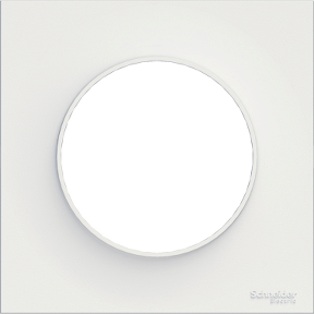 S52C702 Plaque de finition simple Odace Styl, blanc, clipsable