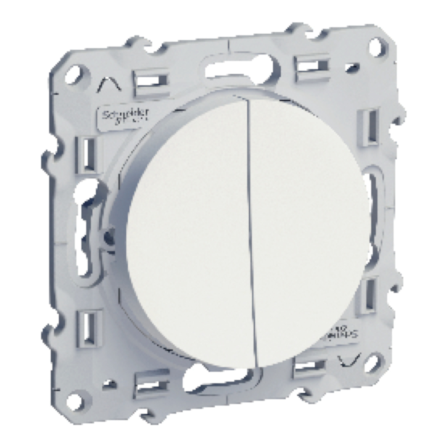 S52A216 Double boutonpoussoir 10 A Odace, blanc, connexion rapide — free download