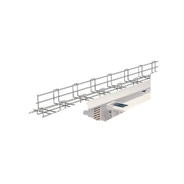 Flexible cable tray system for the routing of power data and control cables