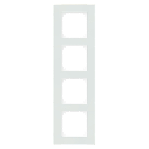 Wde004004 Exxact Solid 4 Gang Glass Frame White Schneider Electric Global