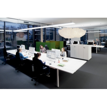 Automatic light control in an open plan office