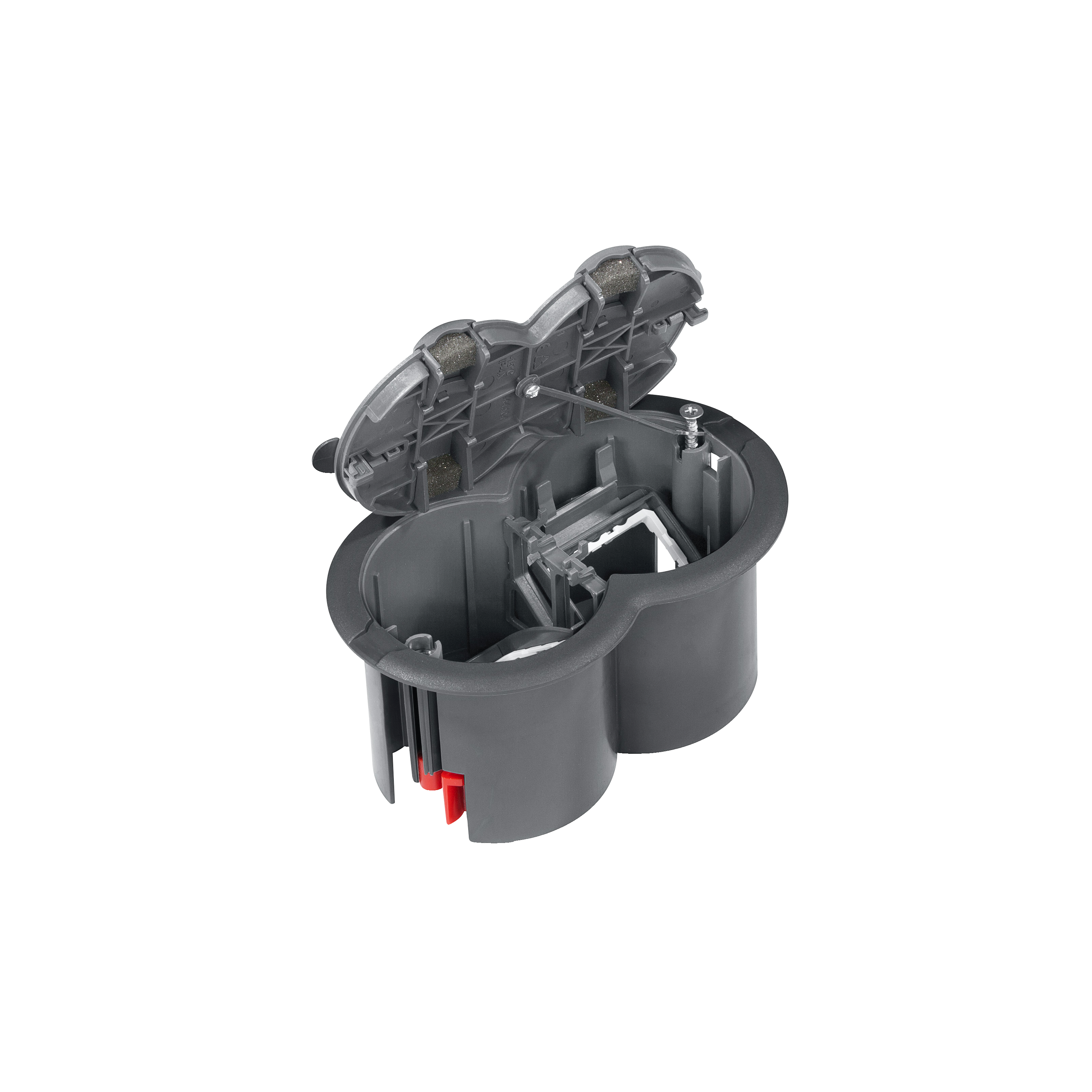 Ultra - floor outlet box - 2 modules