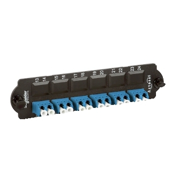 Actassi, Front Adapters Plate, Fibre Optic With 6 X LC Dplx SM Adapters