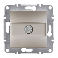  EPH3200169 EPH3200169 TV završna utičnica (1dB), bez rama, bronza Tip proizvoda ili komponente	
TV utičnica
Prezentacija uređaja	
Mehanizam sa montažnim ramom
Tip tv utičnice	
Završetak linije (završna utičnica)
Dodatne informacije za uređaj	
Za serijske razvodne sisteme
Za paralelne razvodne sisteme
Nijansa boje	
Bronzana
Tip pakovanja	
Pakovanje u kesicama
Dopunske informacije
Montaža uređaja	
Ugradno
Broj utičnica	
1
Tv priključak	
Muški IEC 9.52 mm
Slabljenje	
1 dB
Dc struja	
Ne
Broj po liniji	
1 