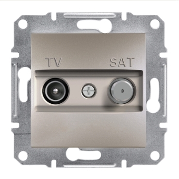 ASFORA TV/SAT aljzat, végzáró, 1 dB, bronz színű, EPH3400169