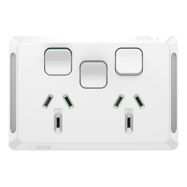Clipsal Pro Series, Twin Power Point, Horizontal Mount, 1Ex20A, 10A, 250V