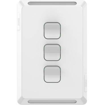 Pro Series, Gridplate And Skin, 3 Gang, Vertical/Horizontal Mount